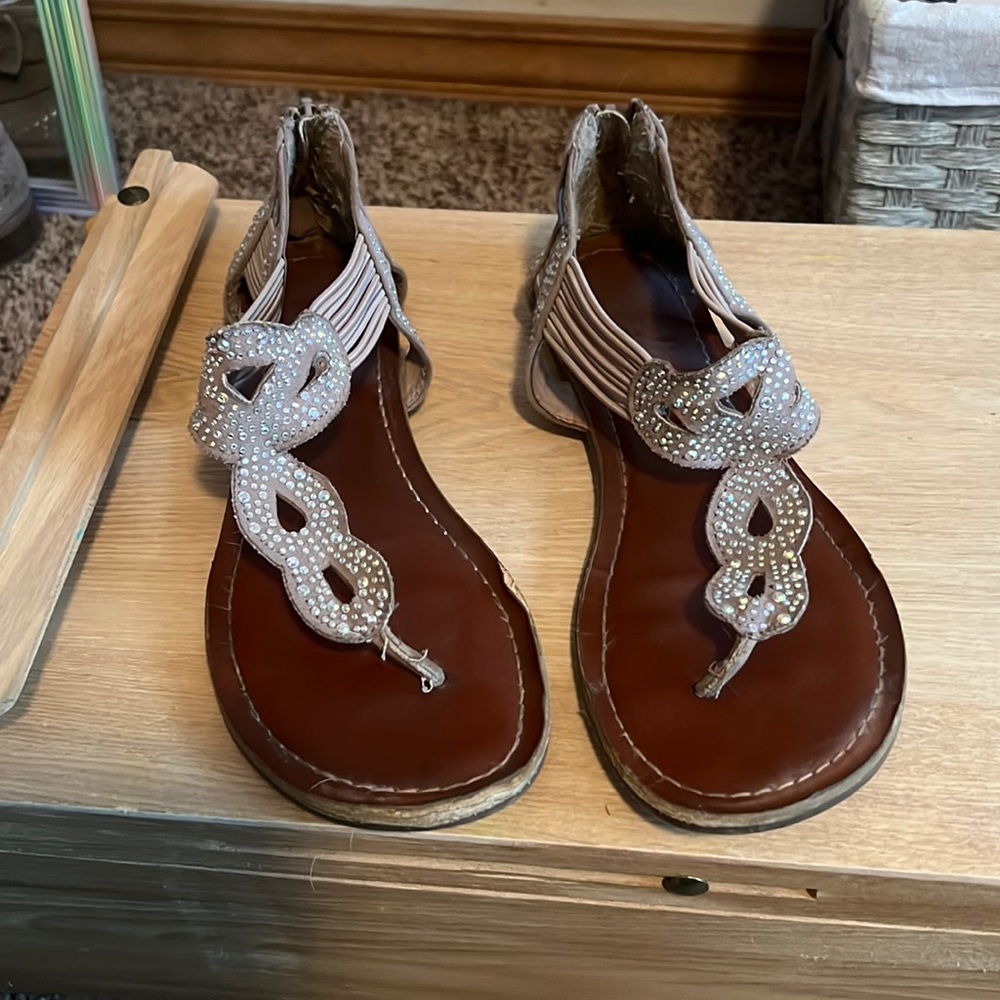 Sparkly Flat Sandals